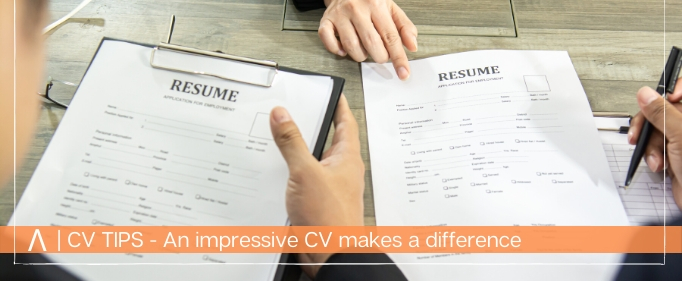 presenting an impressive CV at a job interview